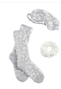 Thumbnail for Chenille Socks Gift Set Mud Pie Gift Set Gray
