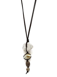 Thumbnail for Corded Fossil  Necklace | Relic Collection Treska Necklace
