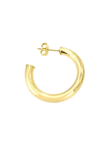 Thumbnail for Hoop Earrings | Rhodium or Gold Plated Maya J Earrings 1
