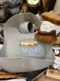 Thumbnail for Smore Silicone Bib with Smore Rattle Mud Pie Baby Gift Sets